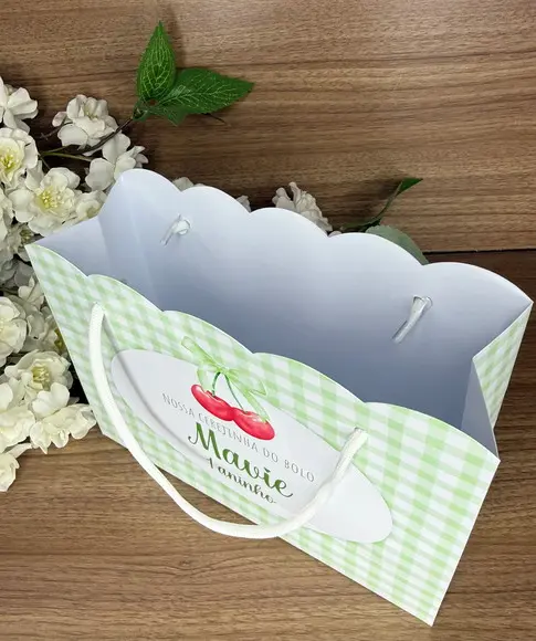 Sacola Nuvem Personalizada Cerejinha