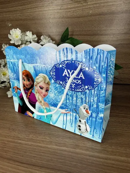 Sacola Nuvem Personalizada Frozen