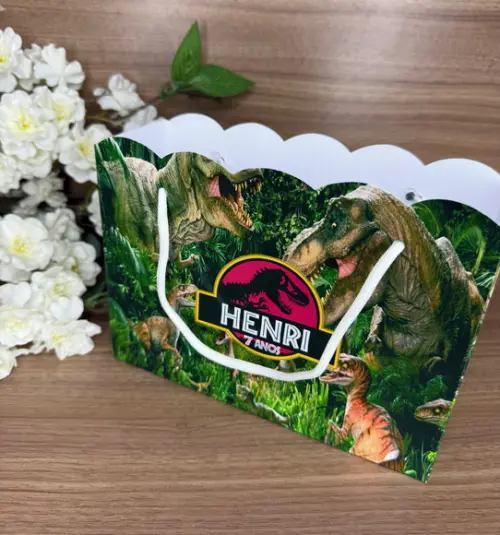 Sacola Nuvem Personalizada Dinossauro