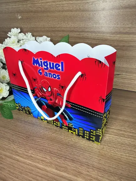 Sacola Nuvem Personalizada Homem Aranha