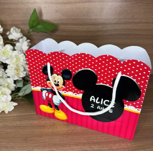 Sacola Nuvem Personalizada Mickey