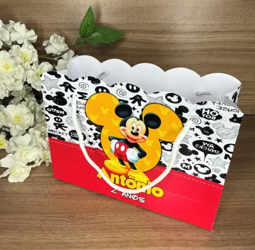 Sacola Nuvem Personalizada Mickey