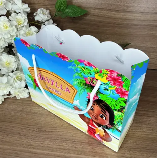 Sacola Nuvem Personalizada Moana Cute