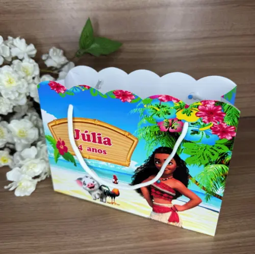 Sacola Nuvem Personalizada Moana