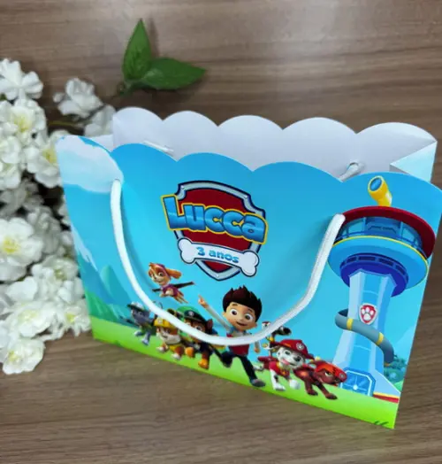 Sacola Nuvem Personalizada Patrulha Canina
