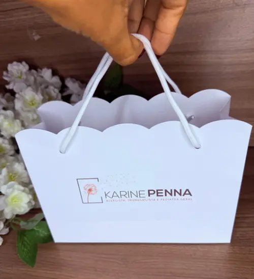 Sacola Nuvem Personalizada Primeira para Lojas (atacado)