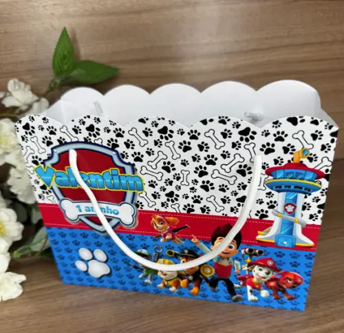 Sacola Nuvem Personalizada Patrulha Canina