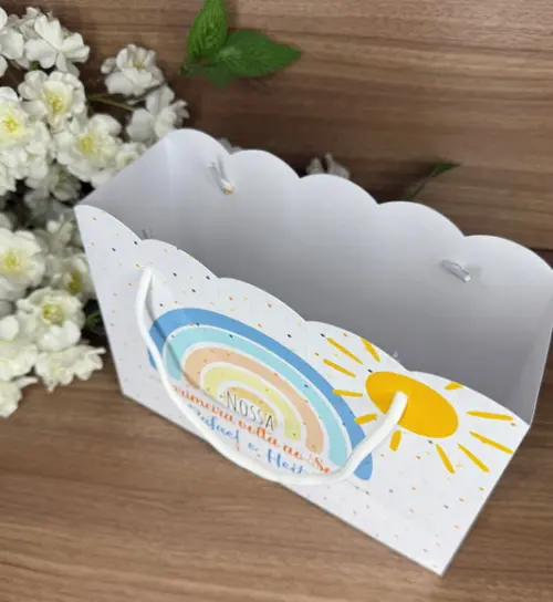 Sacola Nuvem Personalizada Primeira Volta ao Sol