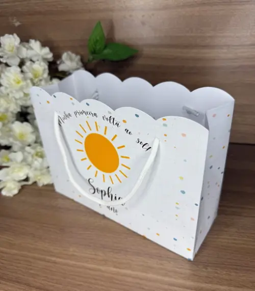 Sacola Nuvem Personalizada Primeira Volta ao Sol