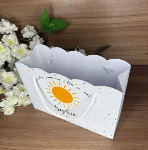 Sacola Nuvem Personalizada Primeira Volta ao Sol