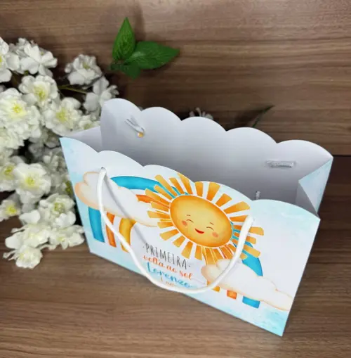 Sacola Nuvem Personalizada Primeira Volta ao Sol