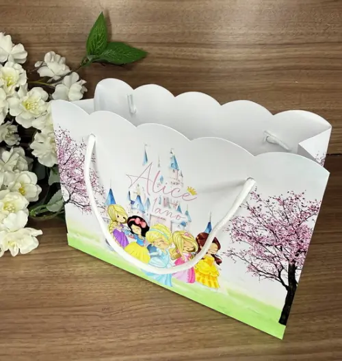 Sacola Nuvem Personalizada Princesas Cute