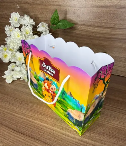 Sacola Nuvem Personalizada Rei Leão