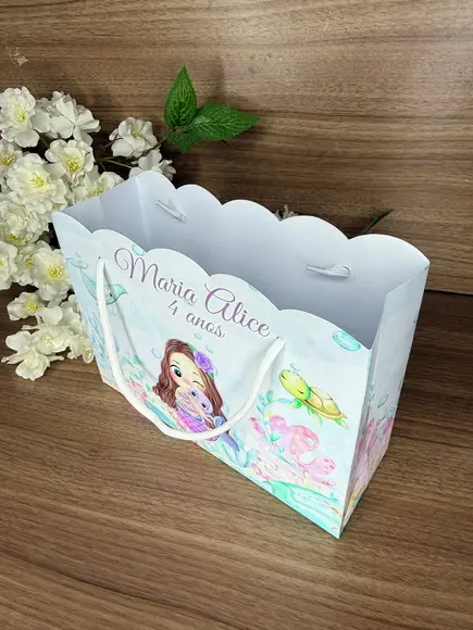 Sacola Nuvem Personalizada Sereia