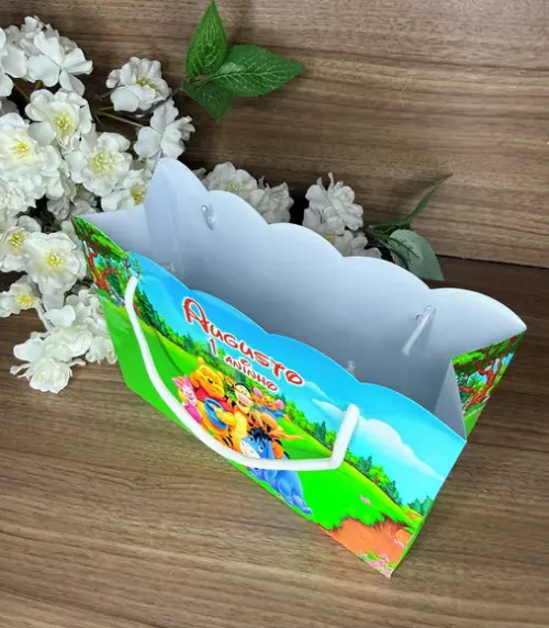 Sacola Nuvem Personalizada Ursinho Pooh
