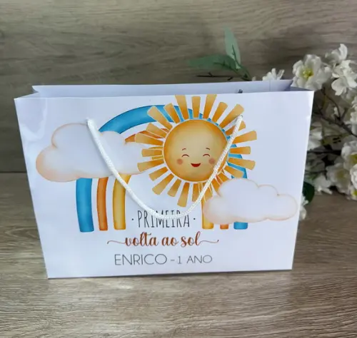 Sacola Personalizada 20x15 a Primeira Volta ao Sol