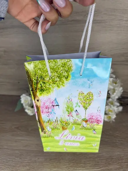 Sacola Personalizada 22x13 Jardim