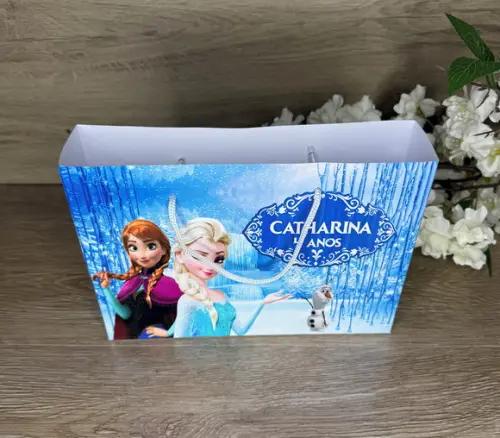 Sacola Personalizada 23x15 Frozen