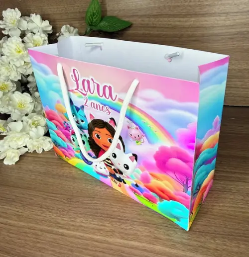 Sacola Personalizada Casa Mágica da Gabby