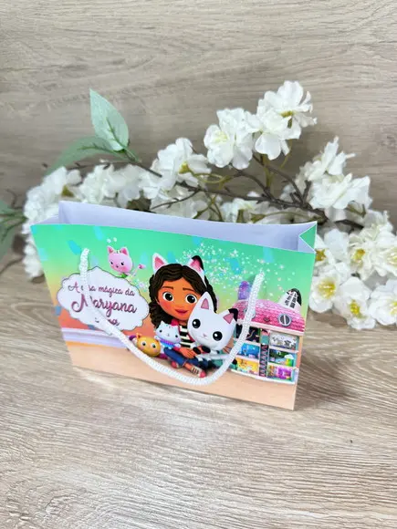 Sacolinha Personalizada 15x11 Casa Mágica da Gaby