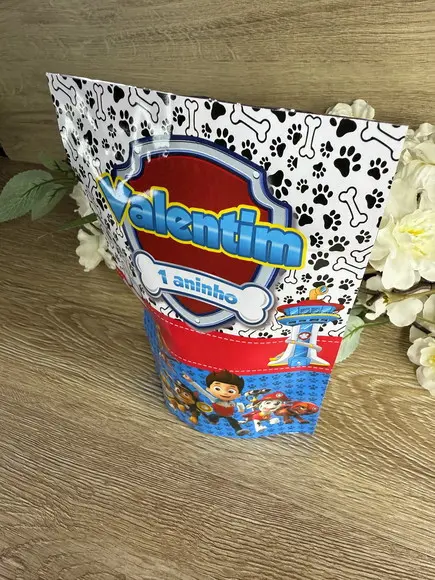 Saquinho Zip Lock Personalizado 19x12 Patrulha Canina