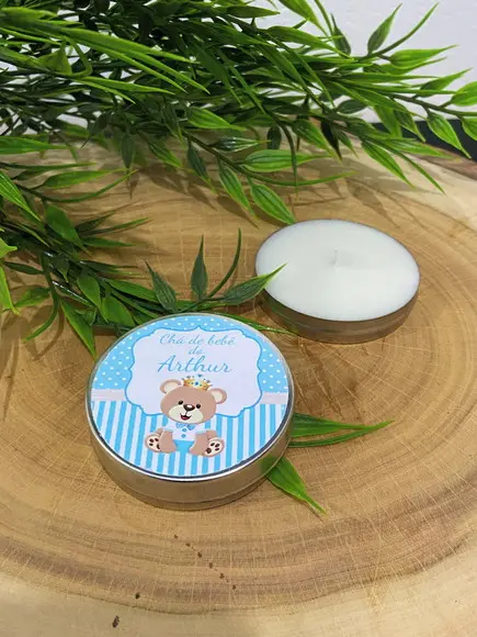 Vela Aromática Chá de Bebê Ursinho