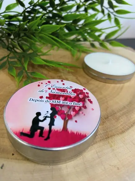 Vela Aromática Dia dos Namorados