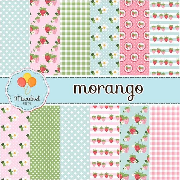 Papel Digital - Morango 2