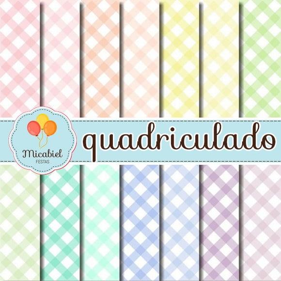 Papel Digital - Quadriculado 1