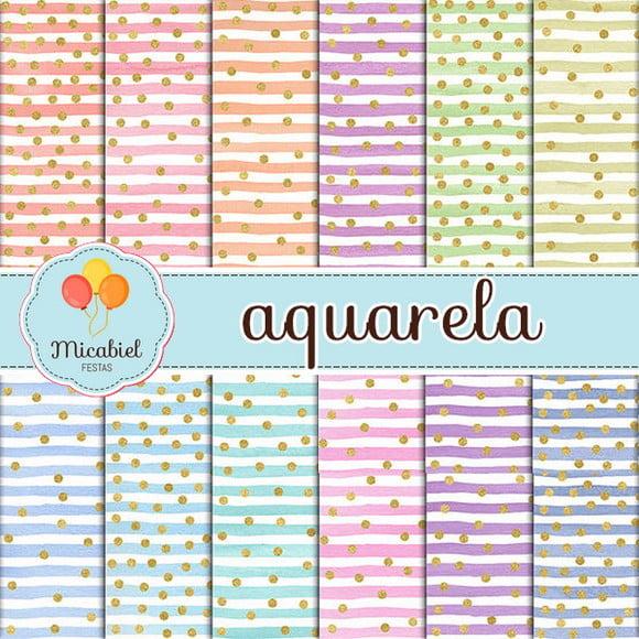 Papel Digital - Aquarela 13