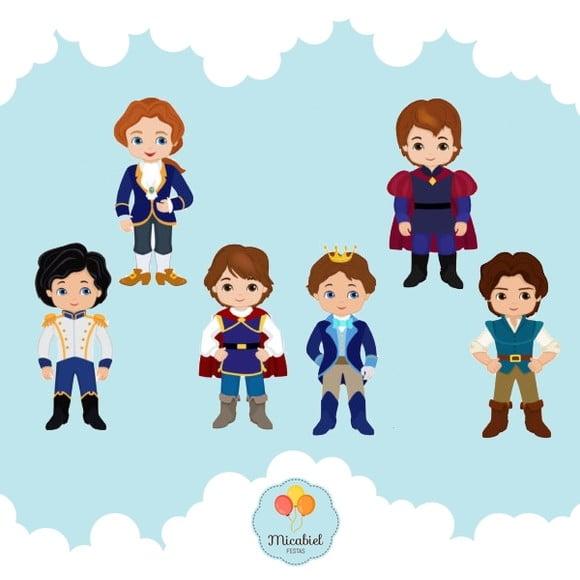 Clipart - Príncipes da Disney 1