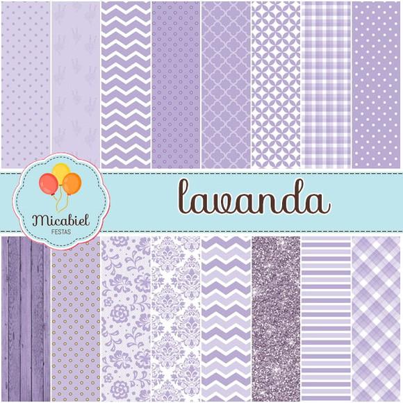 Papel Digital - Lavanda 2
