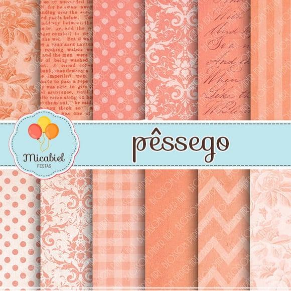 Papel Digital - Pêssego 1