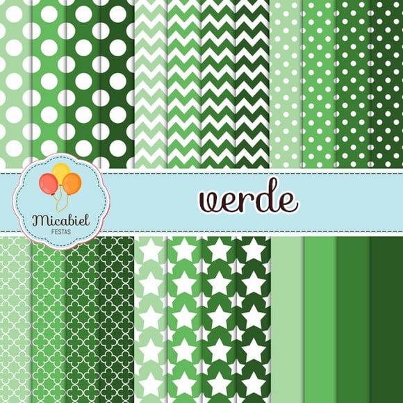 Papel Digital - Tons de Verde
