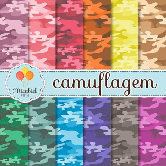 Papel Digital - Camuflagem 1