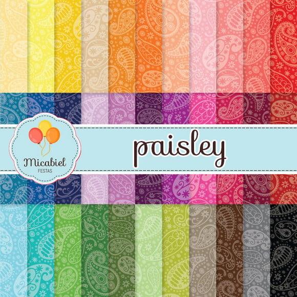 Papel Digital - Paisley 1