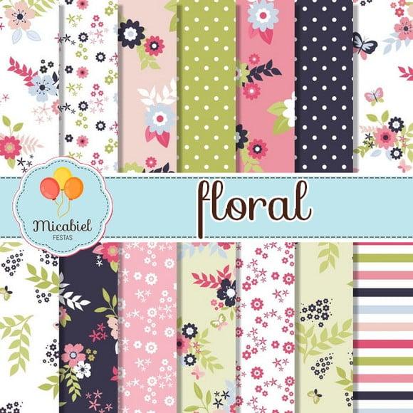 Papel Digital - Floral 1