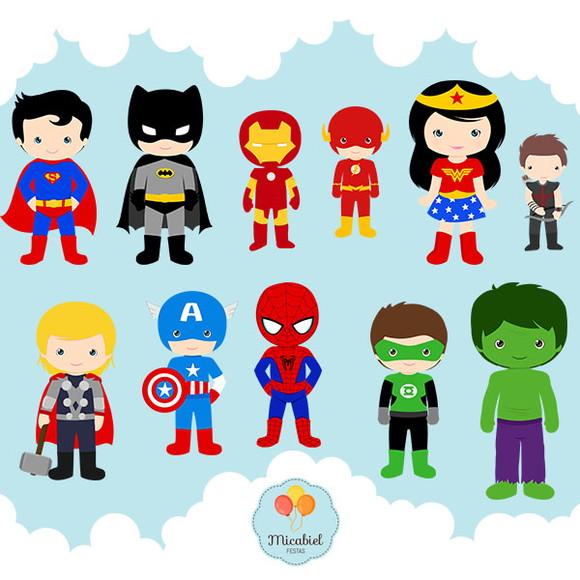 Clipart - Heróis 1