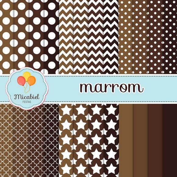 Papel Digital - Tons de Marrom