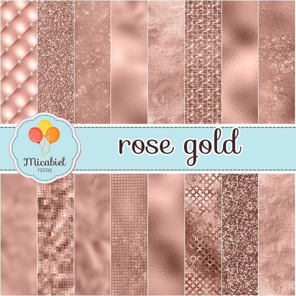 Papel Digital - Rose Gold 6