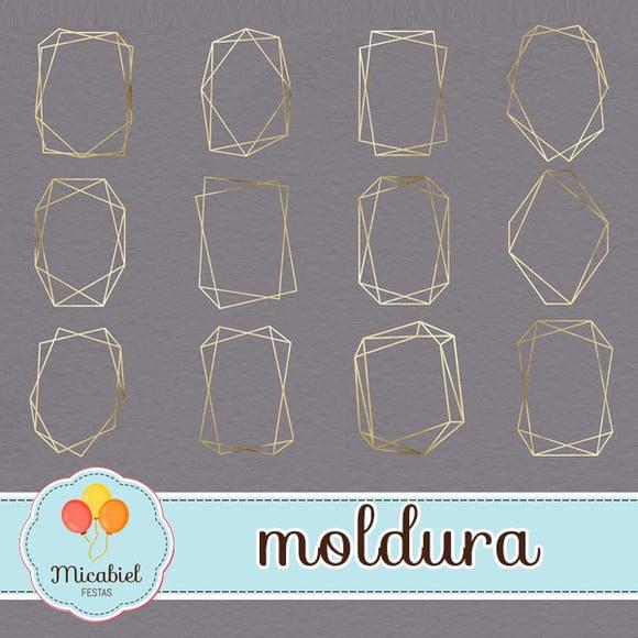 Clipart - Moldura (dourada) 2