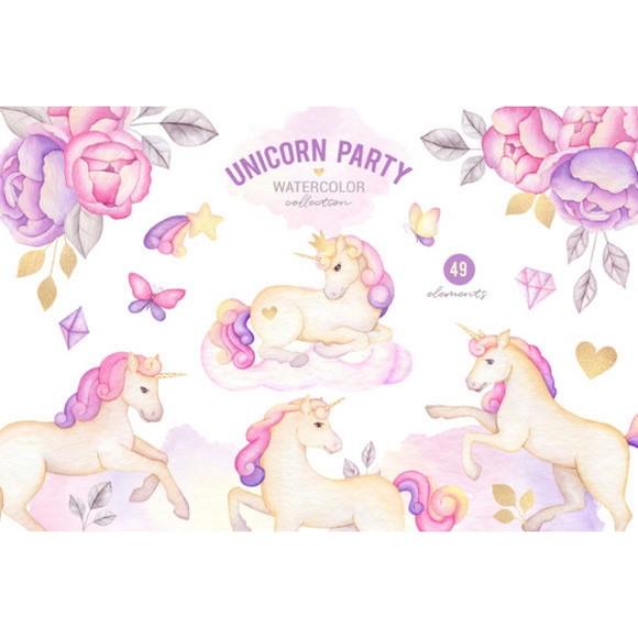 Clipart - Unicórnio 5