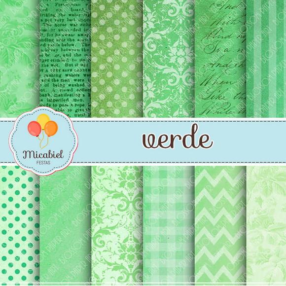 Papel Digital - Verde 2