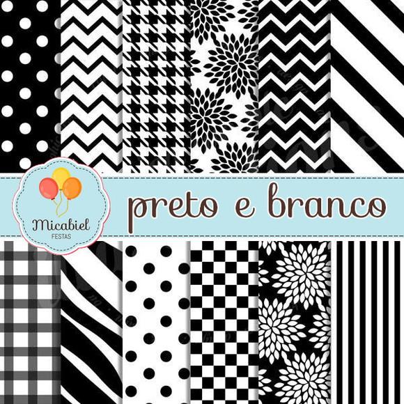Papel Digital - Preto e Branco 1