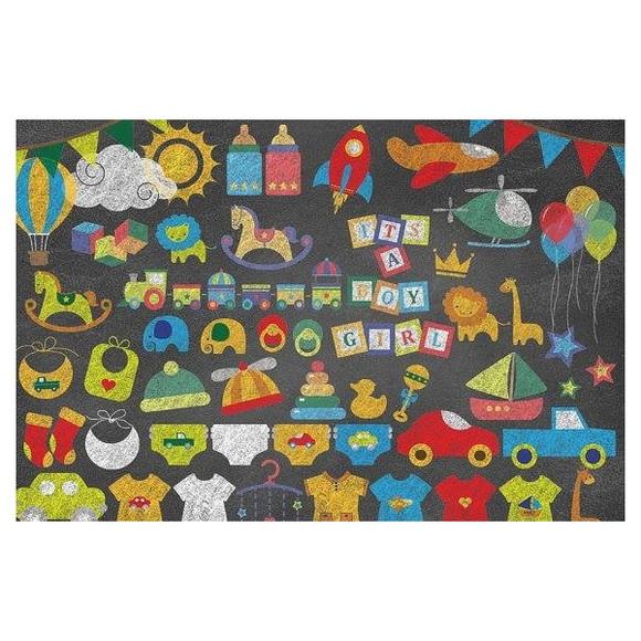 Clipart - Chalkboard (bebê)