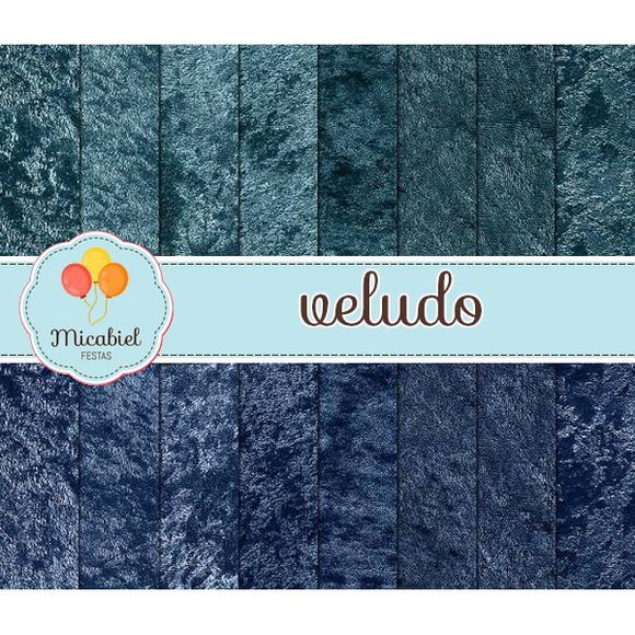 Papel Digital - Veludo (azul) 1