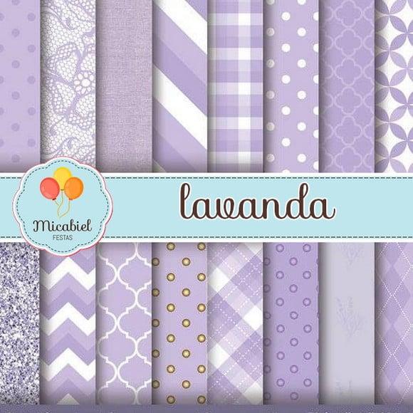 Papel Digital - Lavanda 1