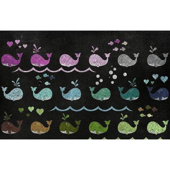 Clipart - Chalkboard (baleia)