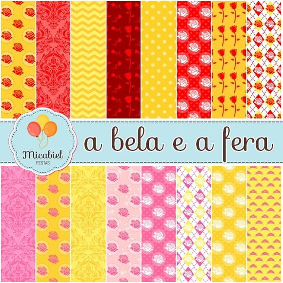 Papel Digital - a Bela e a Fera 3