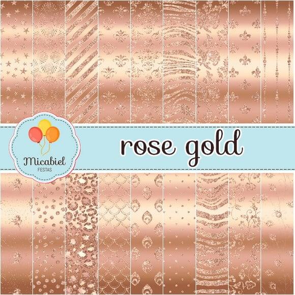 Papel Digital - Rose Gold 4